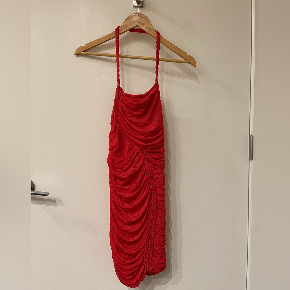 Red Bebe dress - Size S